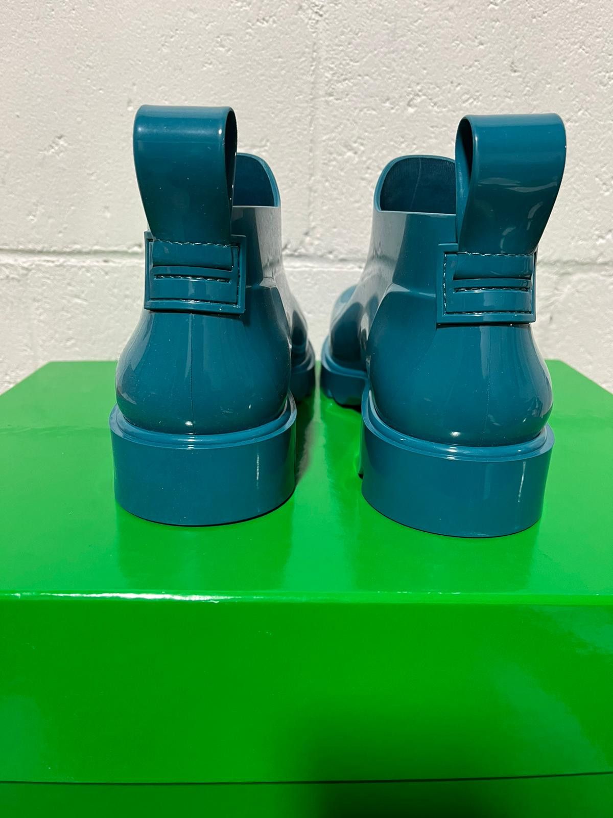 Bottega Veneta o1rshd1 Stride Shiny Rubber Mid Top Boots in Blaster Size US 8 / EU 41 - 6 Thumbnail