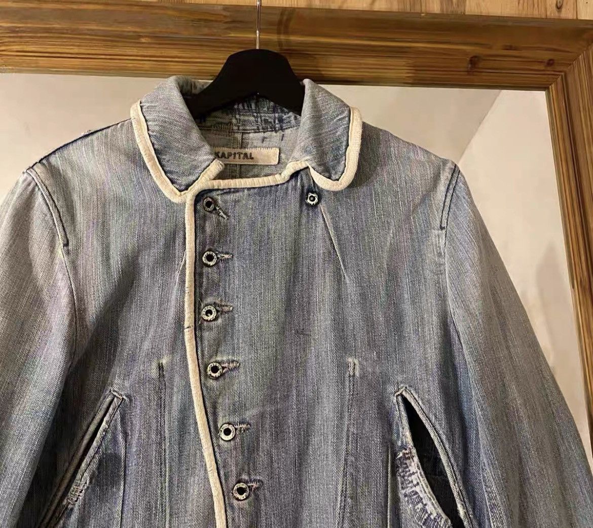 Kapital Kapital Denim JKT DMGD Size US S / EU 44-46 / 1 - 4 Thumbnail