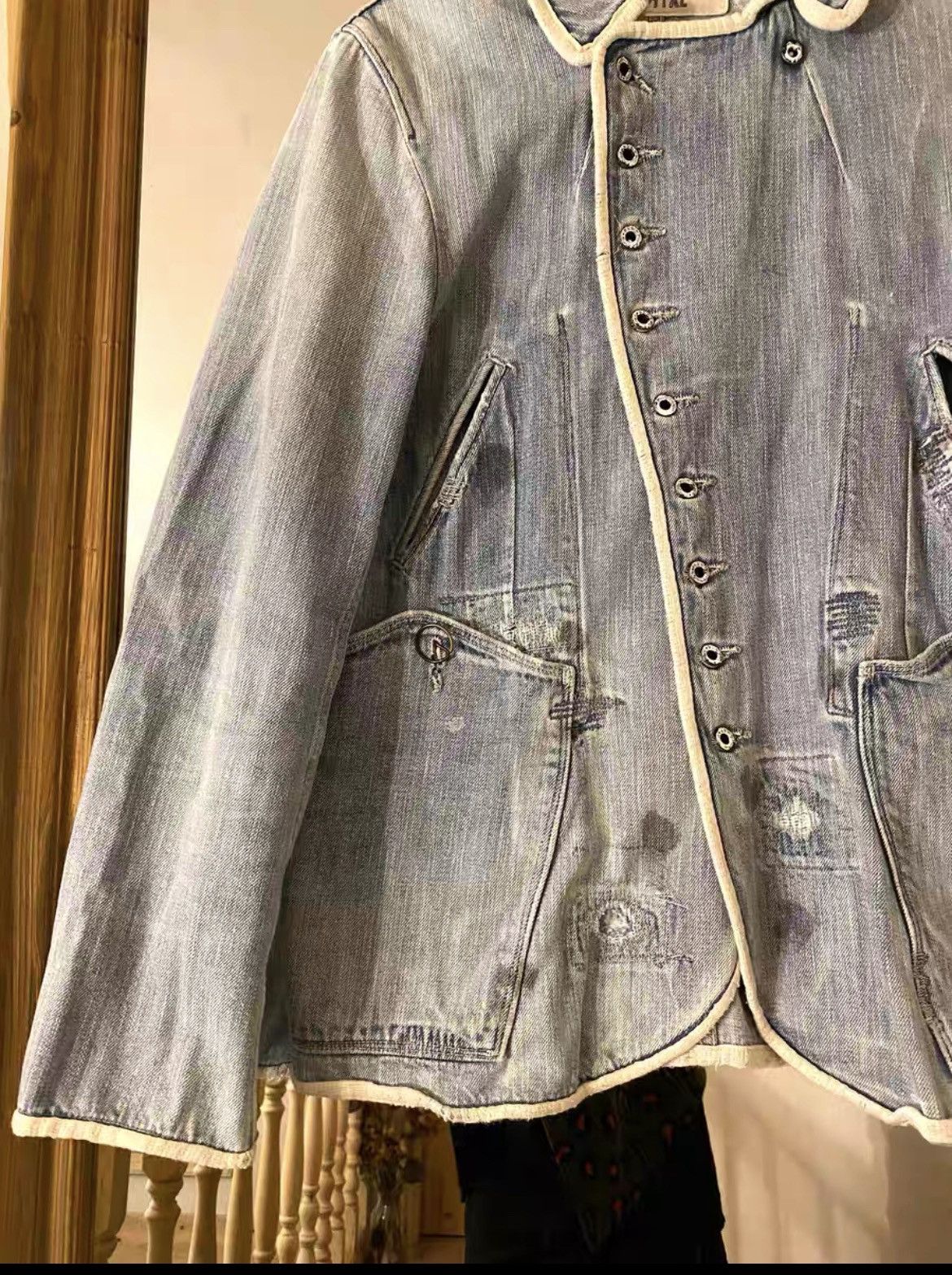 Kapital Kapital Denim JKT DMGD Size US S / EU 44-46 / 1 - 5 Thumbnail