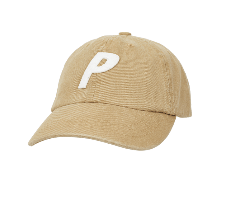 image of Palace Washed Twill P 6-Panel Khaki, Men's