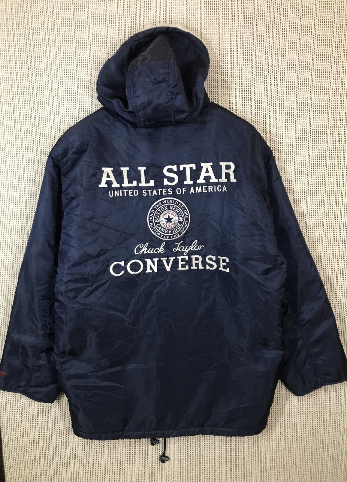 Converse × Vintage ‼️VINTAGE CONVERSE ALL STAR UNITED STATES EMBOIDERY JACKET‼️ Size US XXL / EU 58 / 5 - 1 Thumbnail