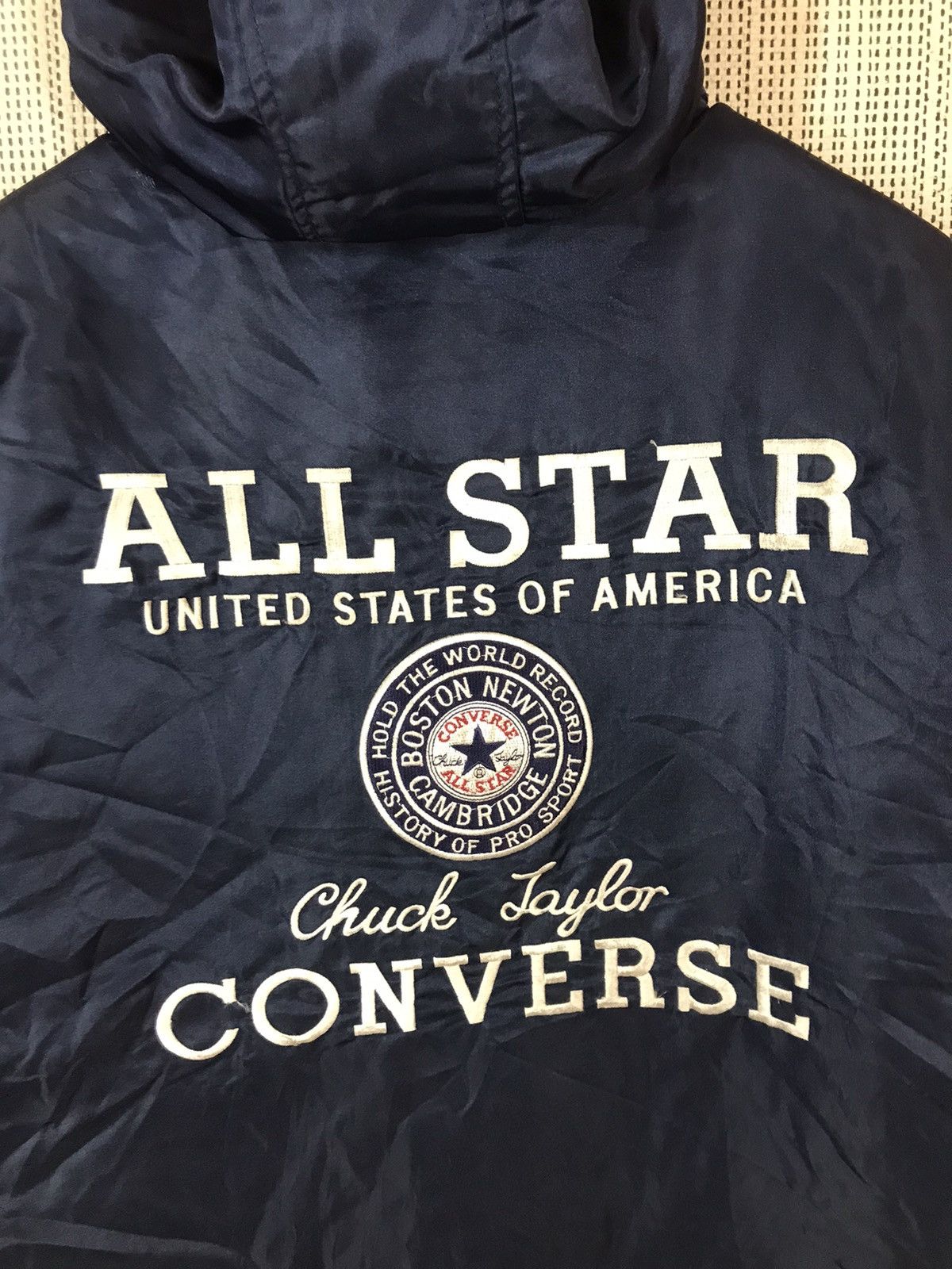 Converse × Vintage ‼️VINTAGE CONVERSE ALL STAR UNITED STATES EMBOIDERY JACKET‼️ Size US XXL / EU 58 / 5 - 11 Thumbnail