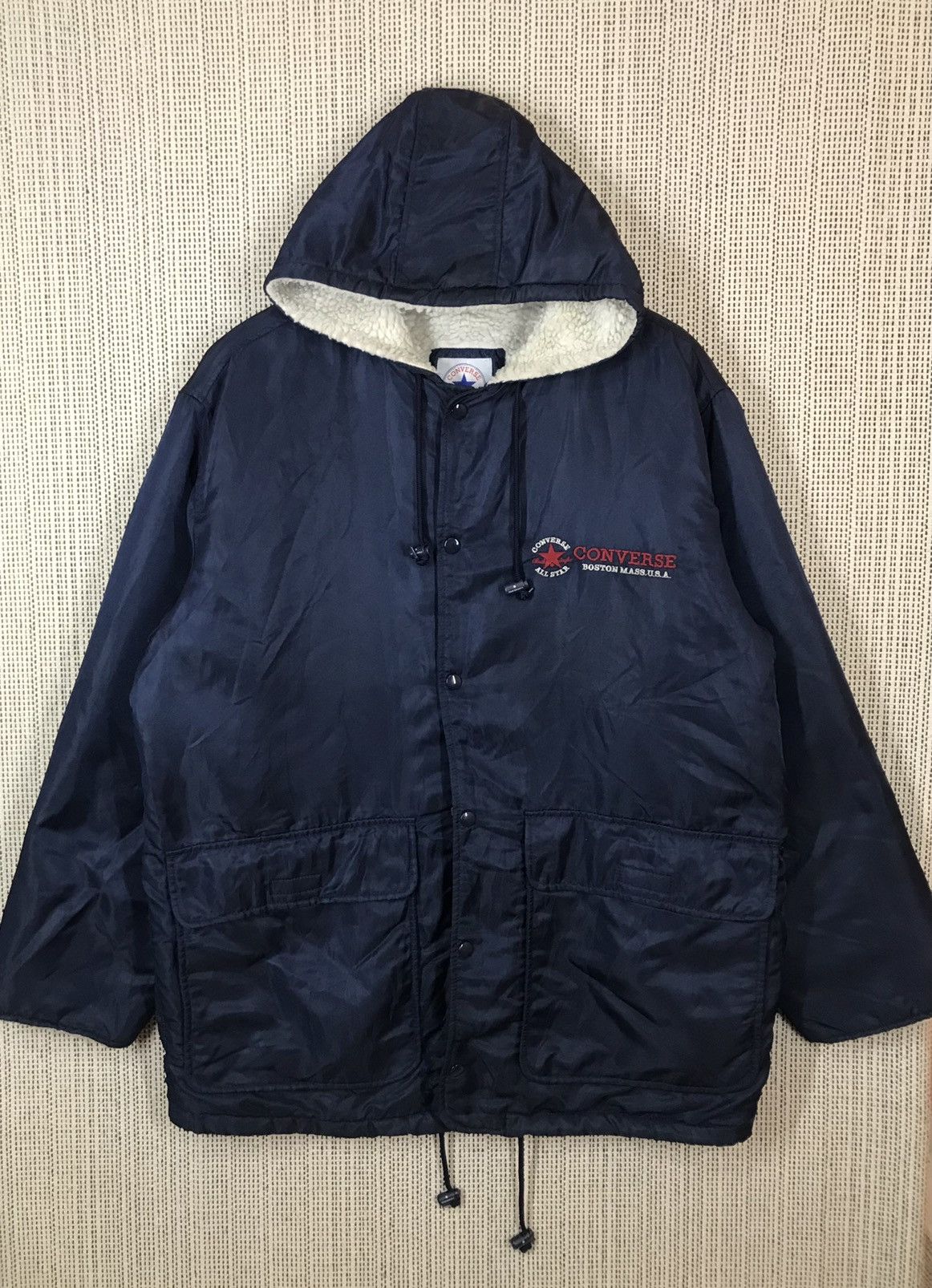 Converse × Vintage ‼️VINTAGE CONVERSE ALL STAR UNITED STATES EMBOIDERY JACKET‼️ Size US XXL / EU 58 / 5 - 2 Thumbnail