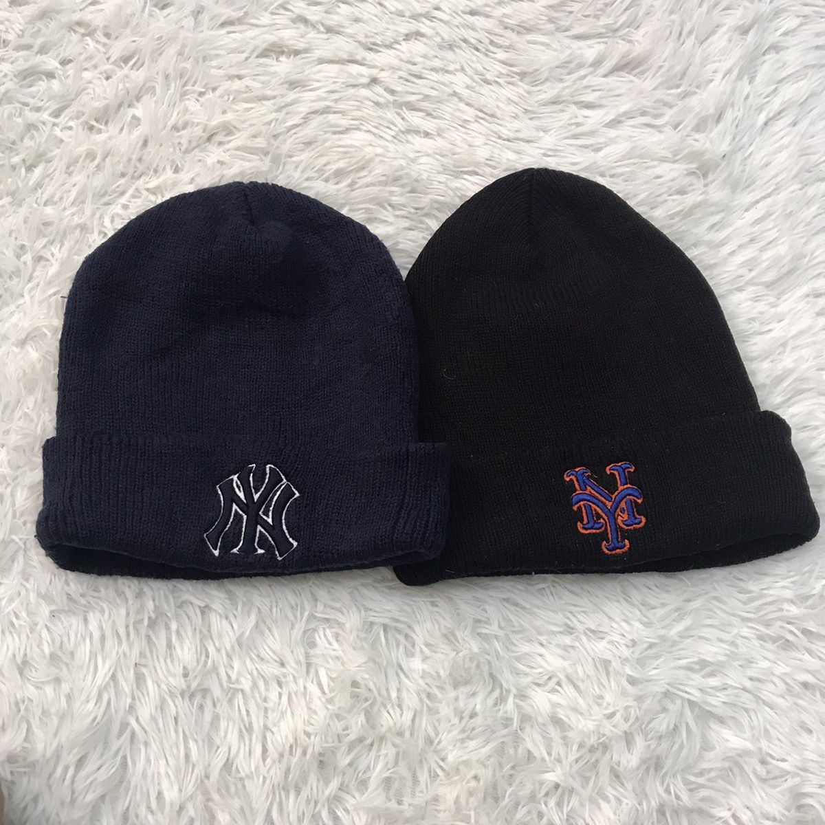 MLB 2 pieces NY MLM beanie hat snow cap Size ONE SIZE - 1 Thumbnail