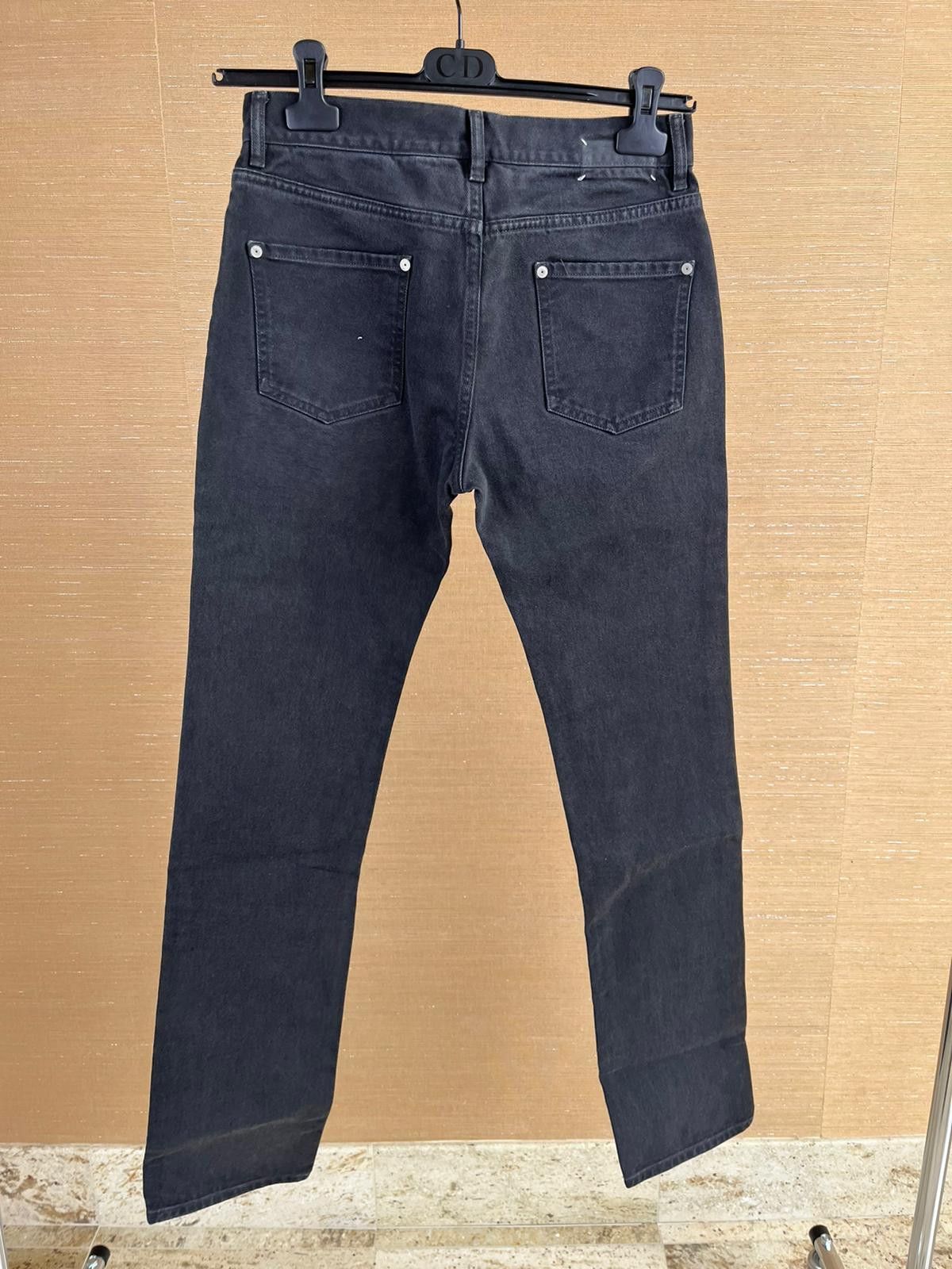 Back Stitch Denim in Faded Black