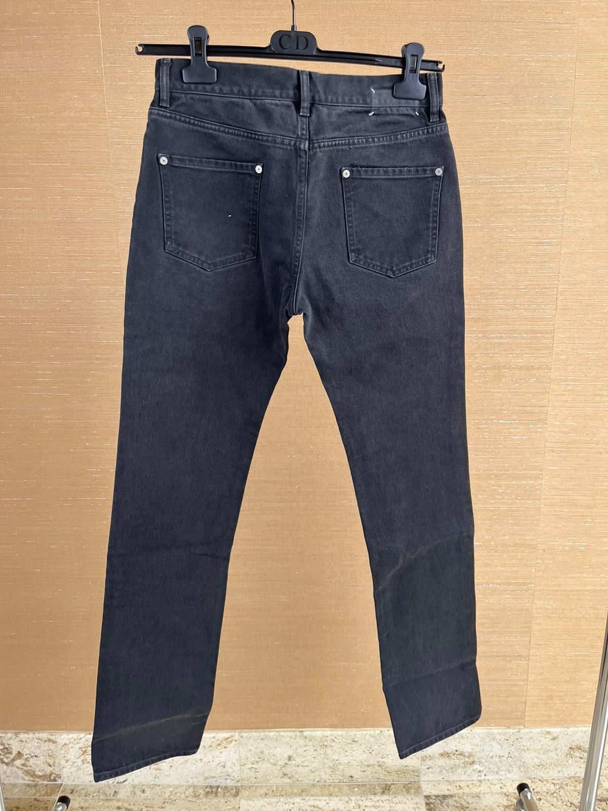 image of Maison Margiela Back Stitch Denim In Faded Black, Men's (Size 30)