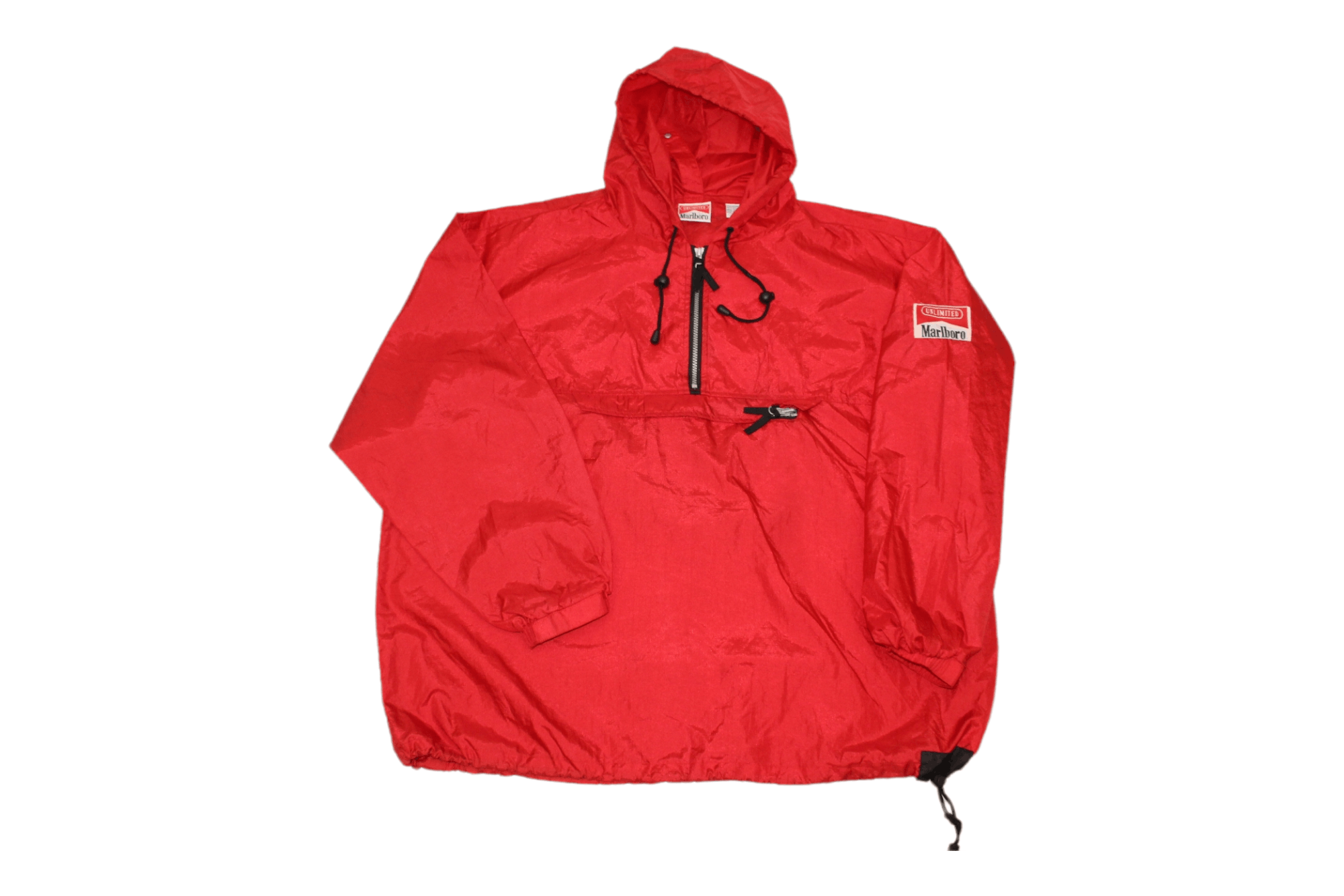 Vintage 90s Rare Marlboro Waistbag Nylon Jacket. Made in Hong Kong