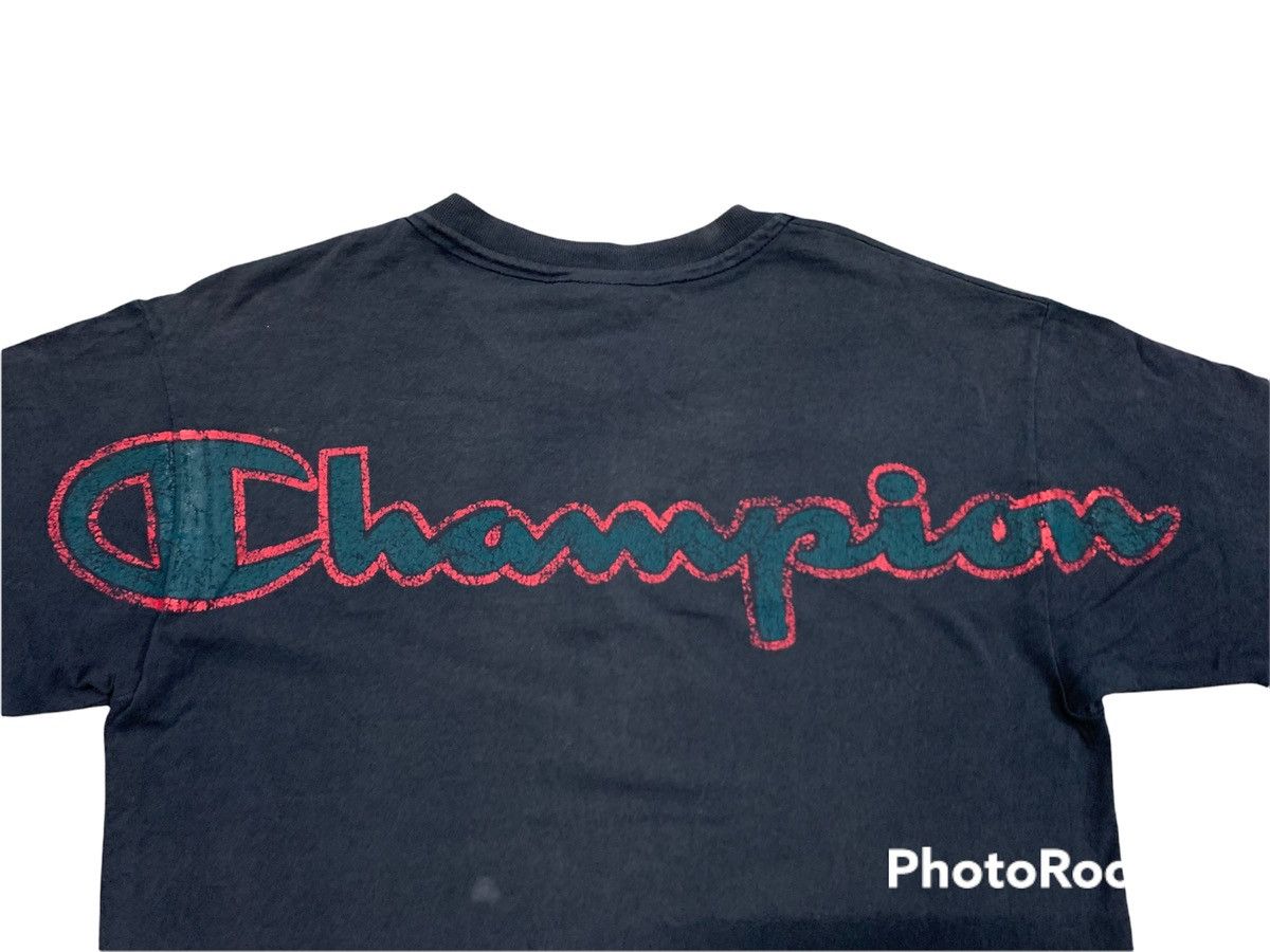 Champion LAST DROP#Vintage Champion Spell Out Logo Back Made In Usa Size US L / EU 52-54 / 3 - 8 Thumbnail