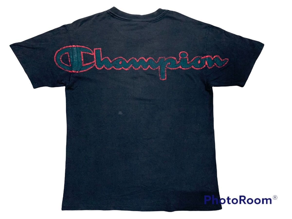 Champion LAST DROP#Vintage Champion Spell Out Logo Back Made In Usa Size US L / EU 52-54 / 3 - 1 Thumbnail