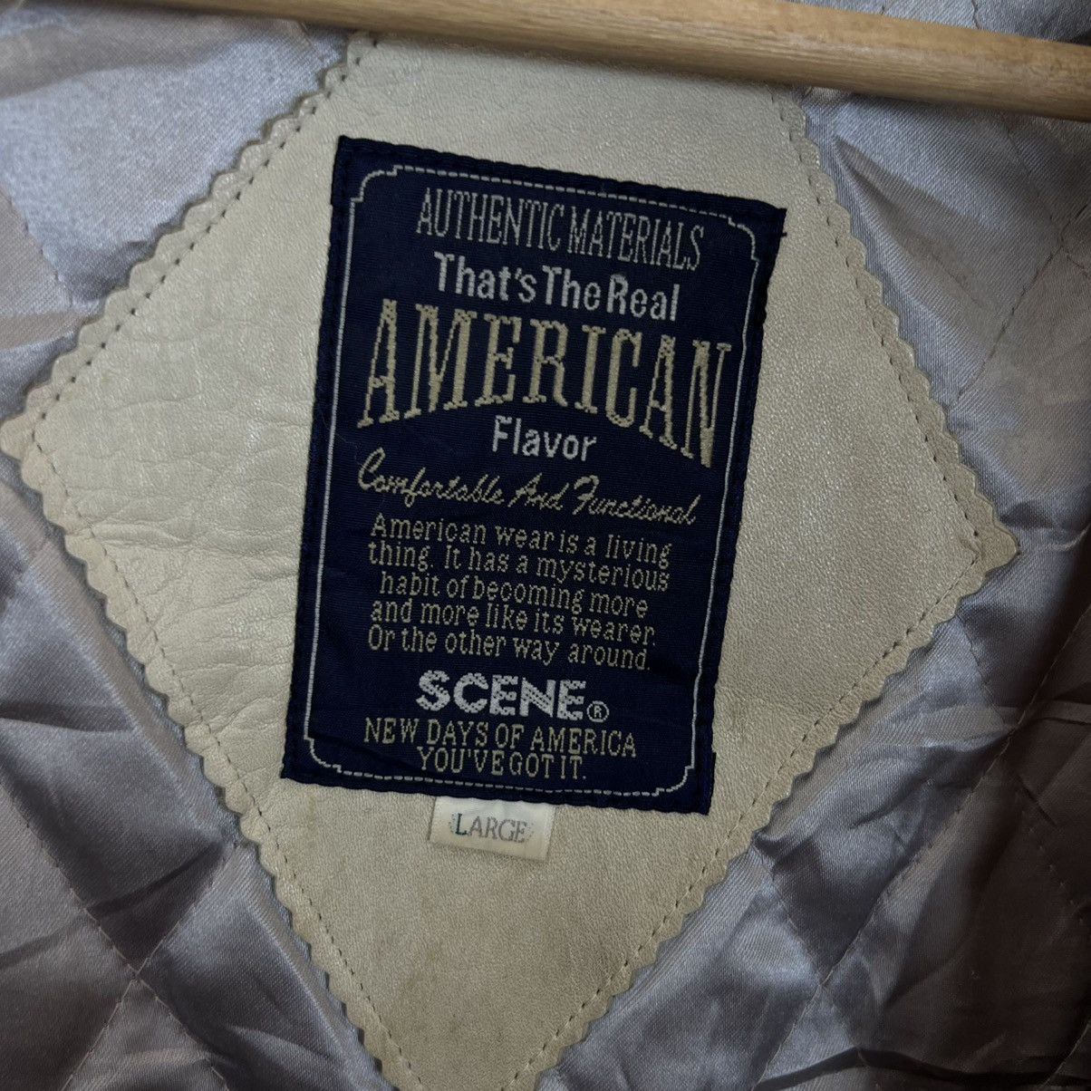 Japanese Brand VARSITY JACKET SCENE VICTORY BIG LOGO LEATHER HANDLING Size US L / EU 52-54 / 3 - 14 Thumbnail