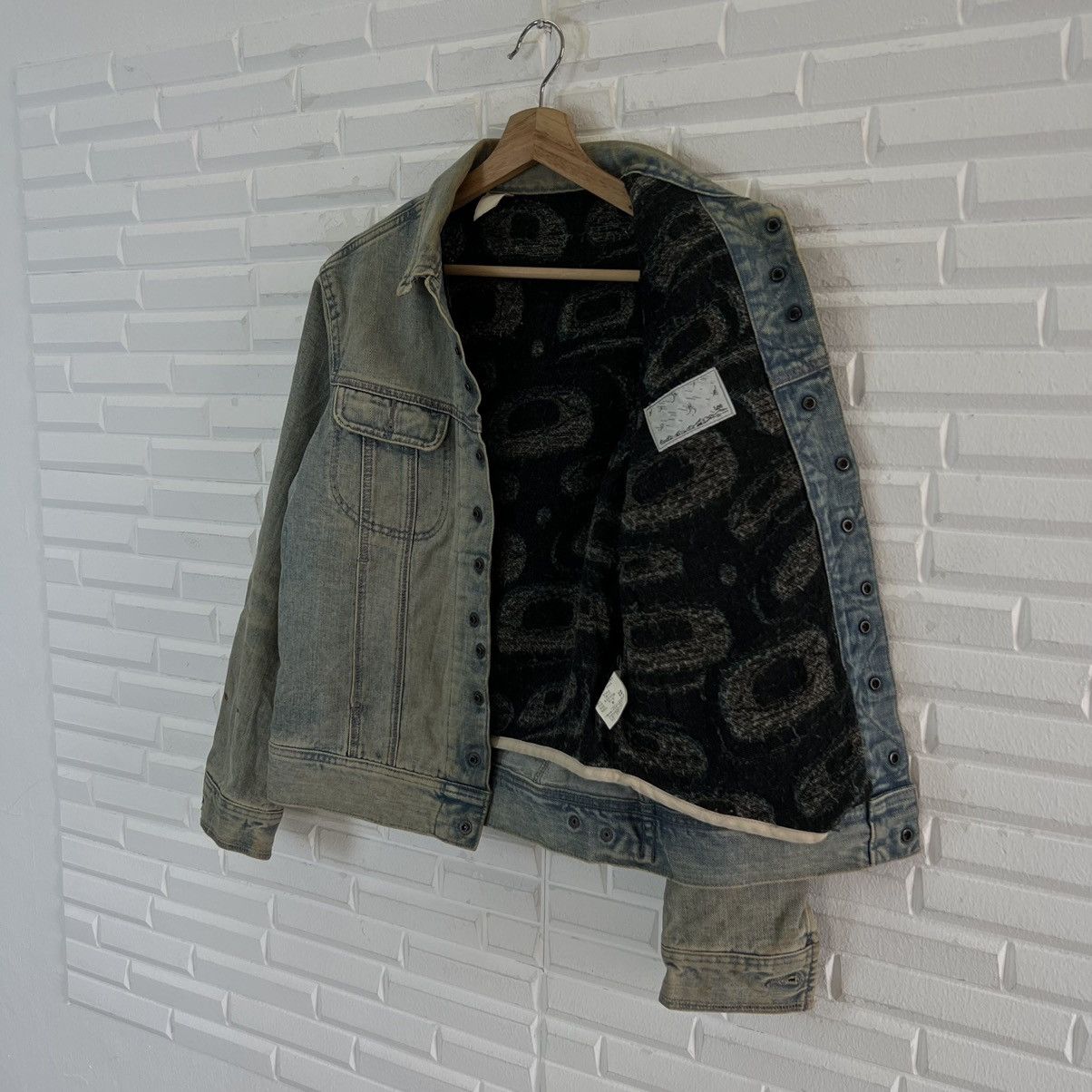 N.Hoolywood BIKER DENIM JACKET LEE N. HOOLYWOOD PARACHUTE STYLE Size US S / EU 44-46 / 1 - 14 Thumbnail