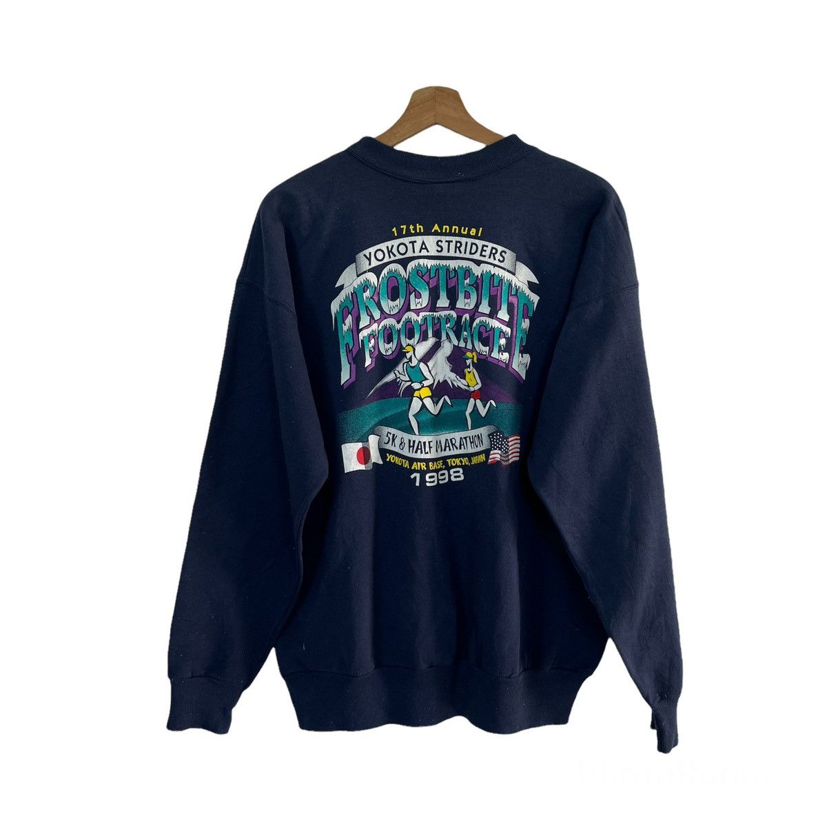 Vintage VINTAGE HANES SWEATSHIRT BIG LOGO YOKOTA STRIDES Size US L / EU 52-54 / 3 - 1 Thumbnail