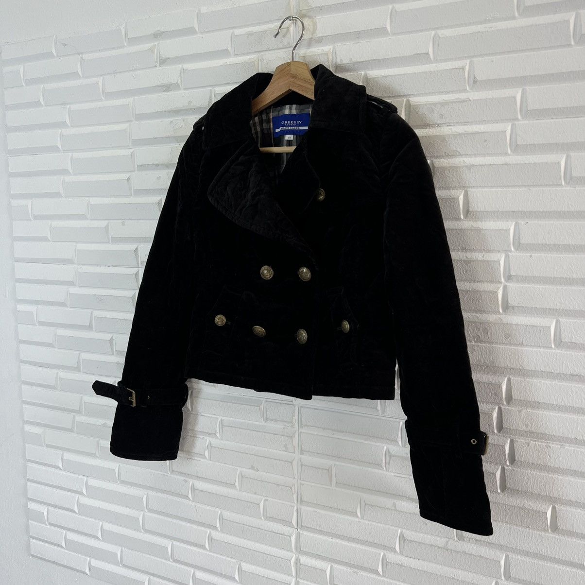 Burberry VINTAGE BURBERRY BLUE LABEL CROPPED VELVET CORDUROY Size US M / EU 48-50 / 2 - 2 Thumbnail