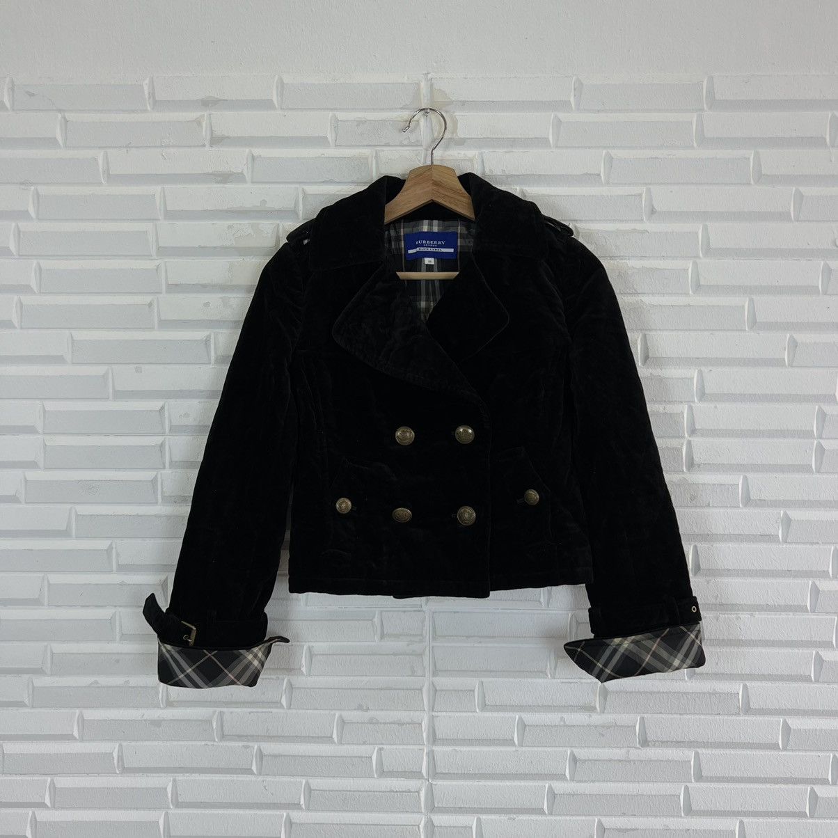 Burberry VINTAGE BURBERRY BLUE LABEL CROPPED VELVET CORDUROY Size US M / EU 48-50 / 2 - 6 Thumbnail