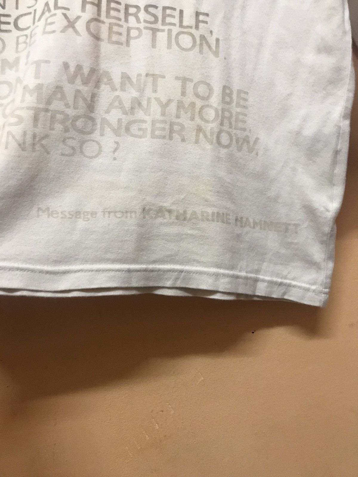 ‼️MESSAGE FROM KATHRINE HAMNETT TSHIRT 3quater‼️