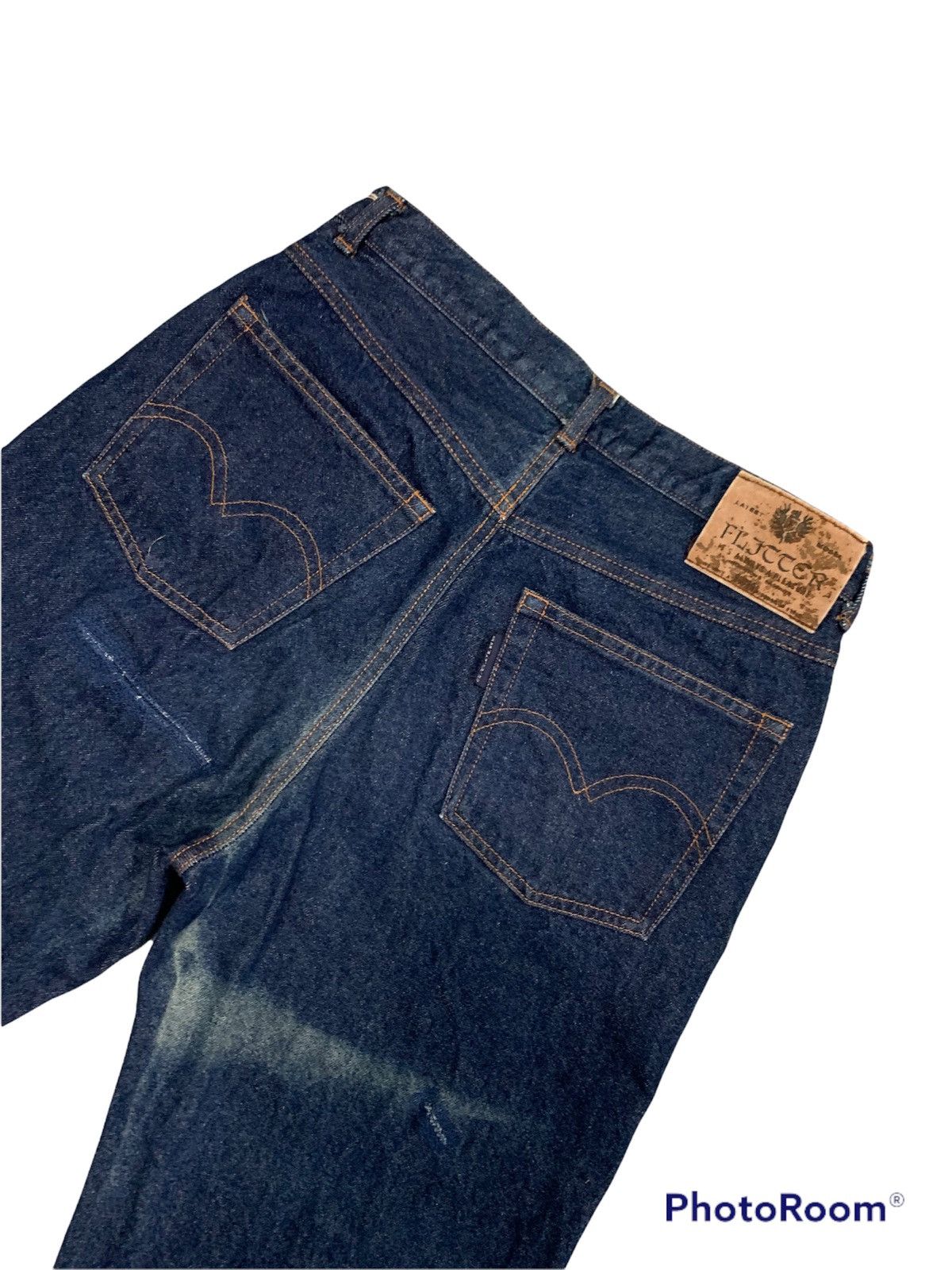 Japanese Brand Vintage G/G Club Distressed Denim Made In Japan Size US 28 / EU 44 - 11 Thumbnail