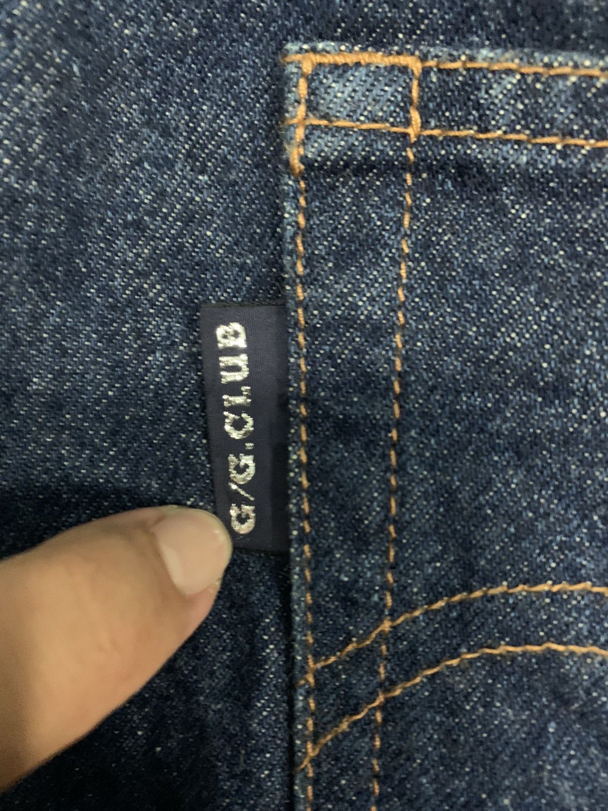 Japanese Brand Vintage G/G Club Distressed Denim Made In Japan Size US 28 / EU 44 - 5 Thumbnail
