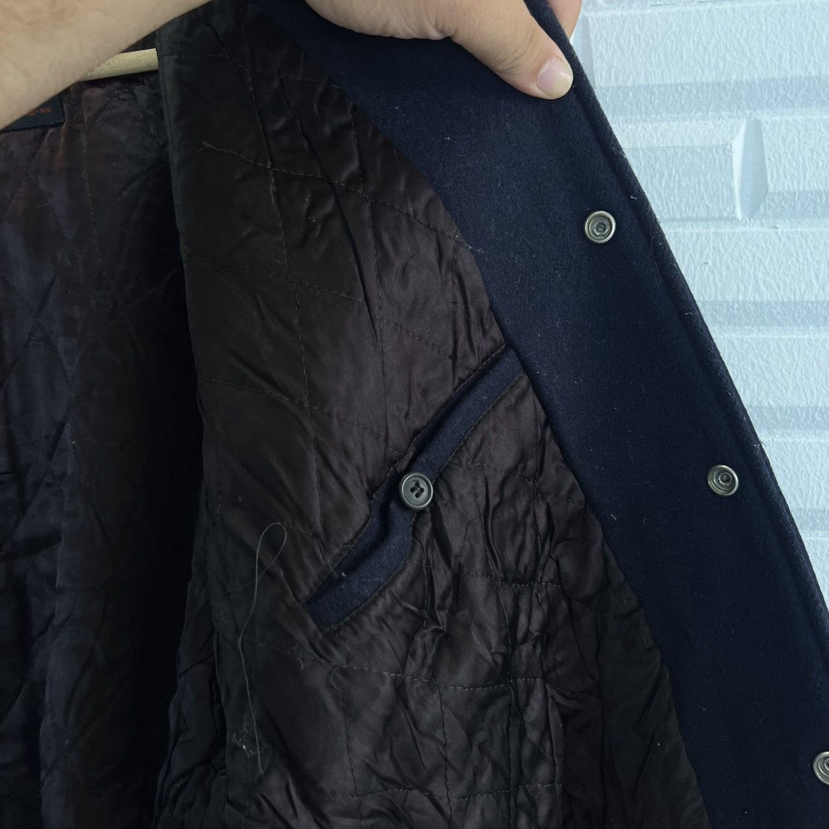 Japanese Brand VINTAGE VARSITY JACKET MONDO LUI BIG LOGO LEATHER HANDLING Size US M / EU 48-50 / 2 - 14 Thumbnail