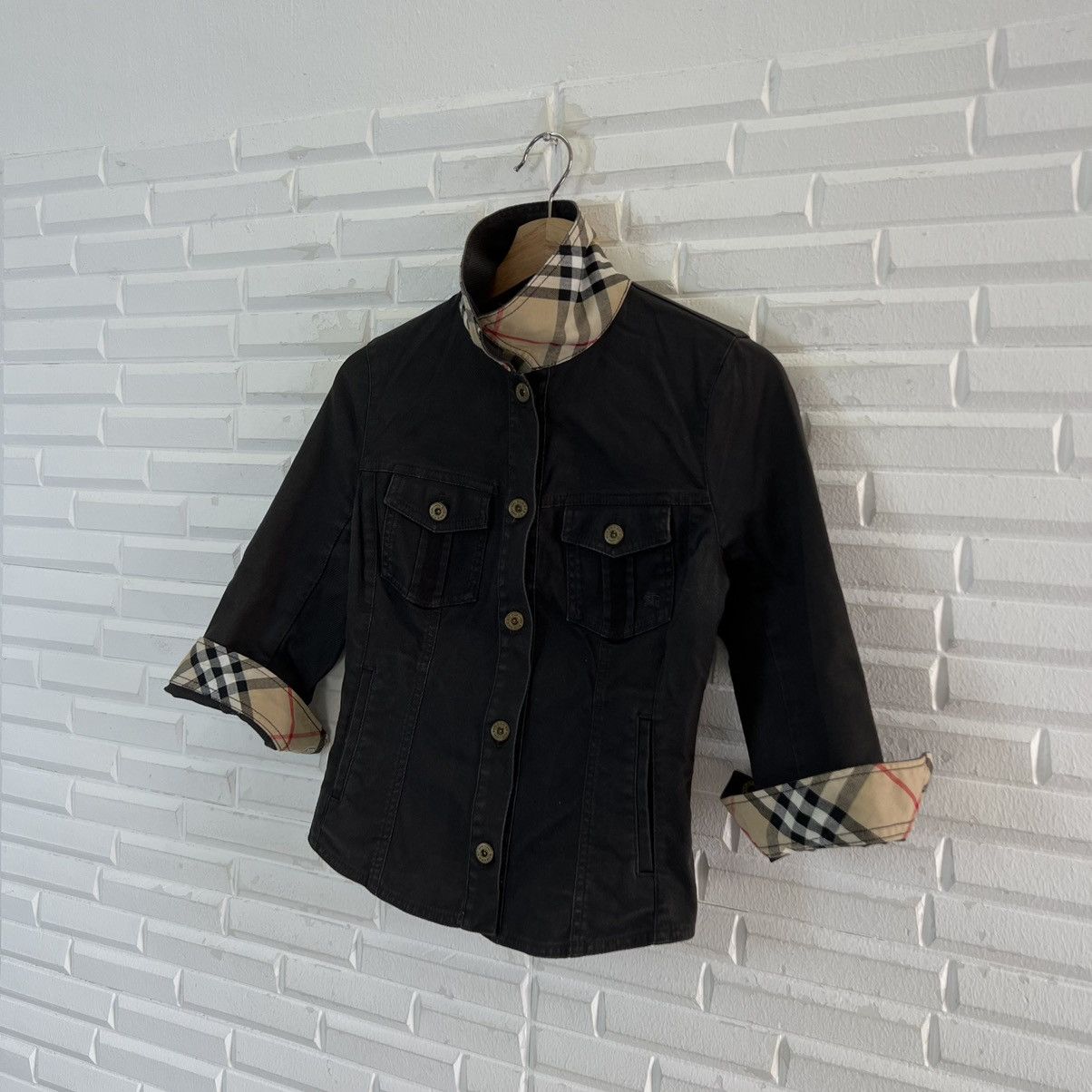 Burberry BURBERRY BLUE LABEL FADED STYLE NOVA CHECK LINING Size US M / EU 48-50 / 2 - 2 Thumbnail