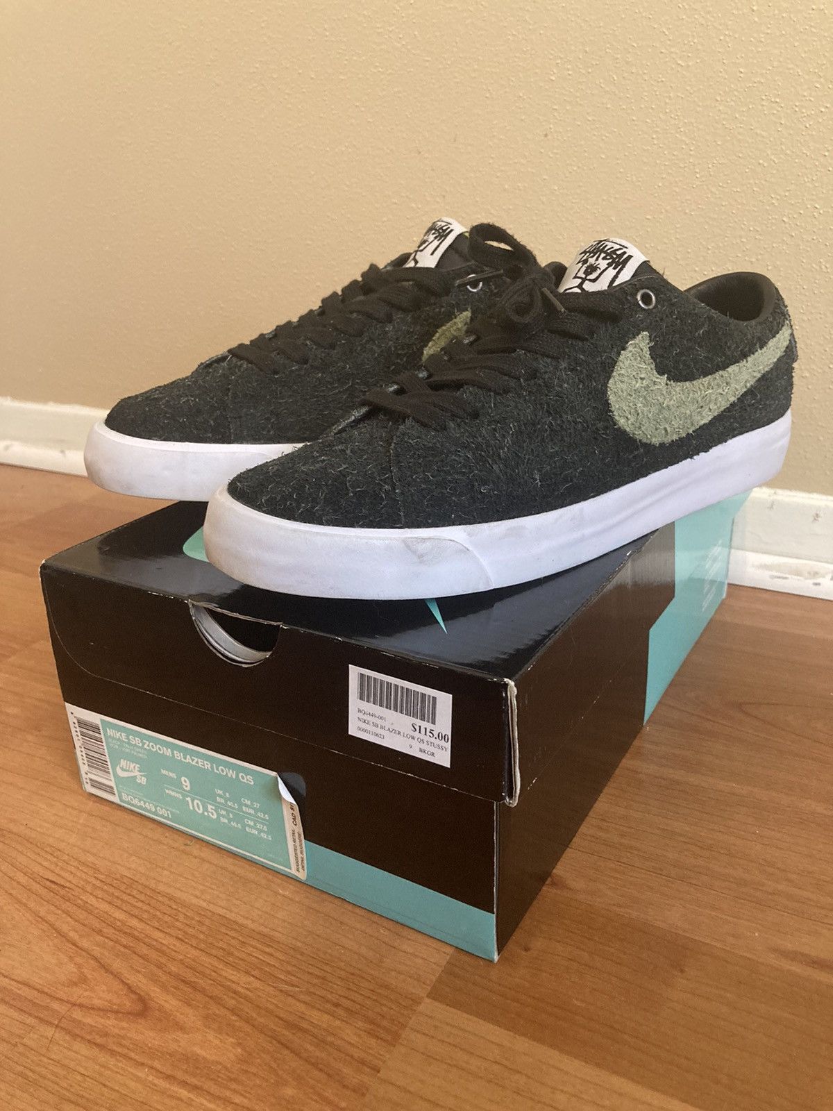 Nike Stussy X Blazer Low Sb Palm Green Grailed