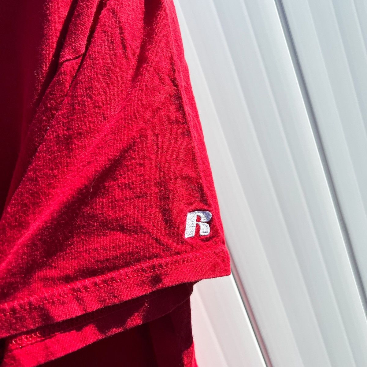 Russell Athletic × Vintage Vintage Russell Tee Embroidered Sleeve Size US L / EU 52-54 / 3 - 3 Thumbnail