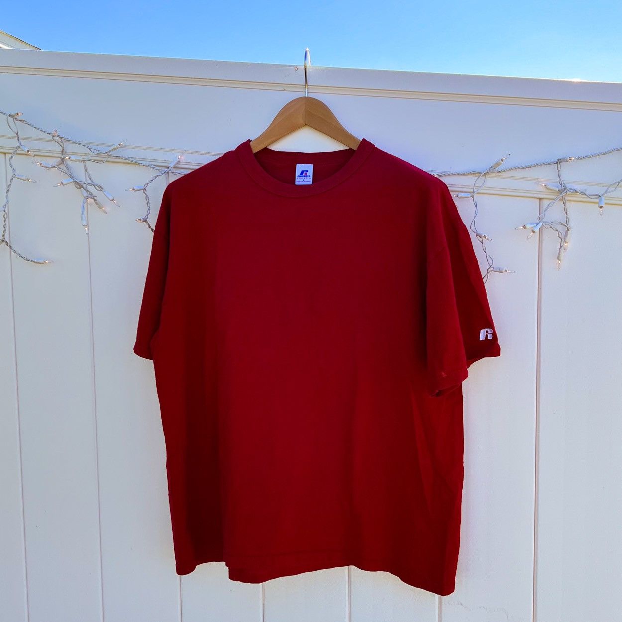 Russell Athletic × Vintage Vintage Russell Tee Embroidered Sleeve Size US L / EU 52-54 / 3 - 1 Thumbnail