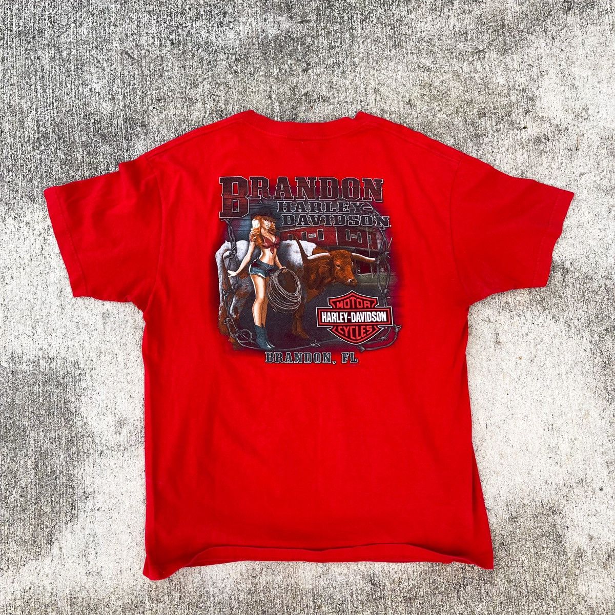Harley Davidson × Vintage Harley Davidson Biker American Motorcycle Tee Size US L / EU 52-54 / 3 - 3 Thumbnail