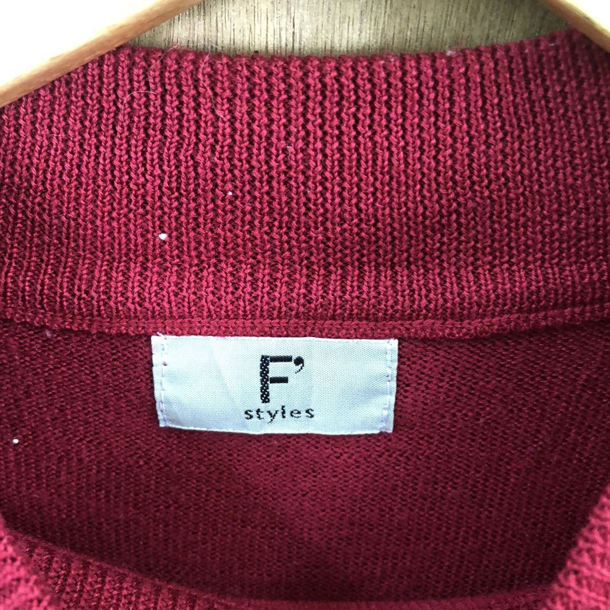 Vintage F’Styles Red Flower Knitwear Vintage #6193 Size M / US 6-8 / IT 42-44 - 6 Thumbnail