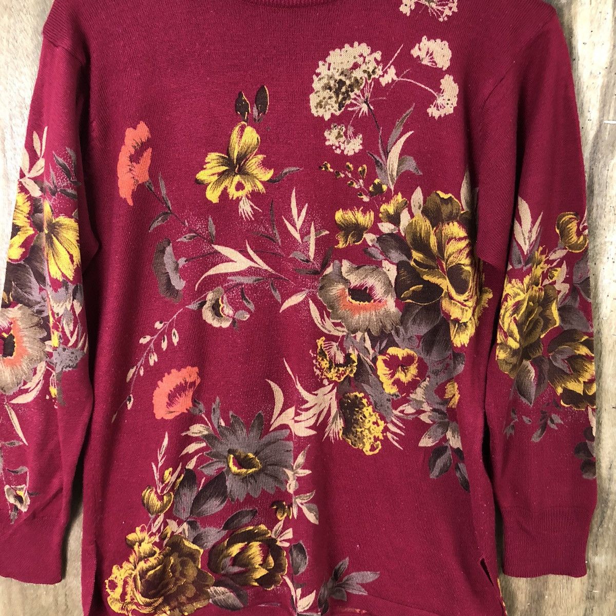 Vintage F’Styles Red Flower Knitwear Vintage #6193 Size M / US 6-8 / IT 42-44 - 4 Thumbnail