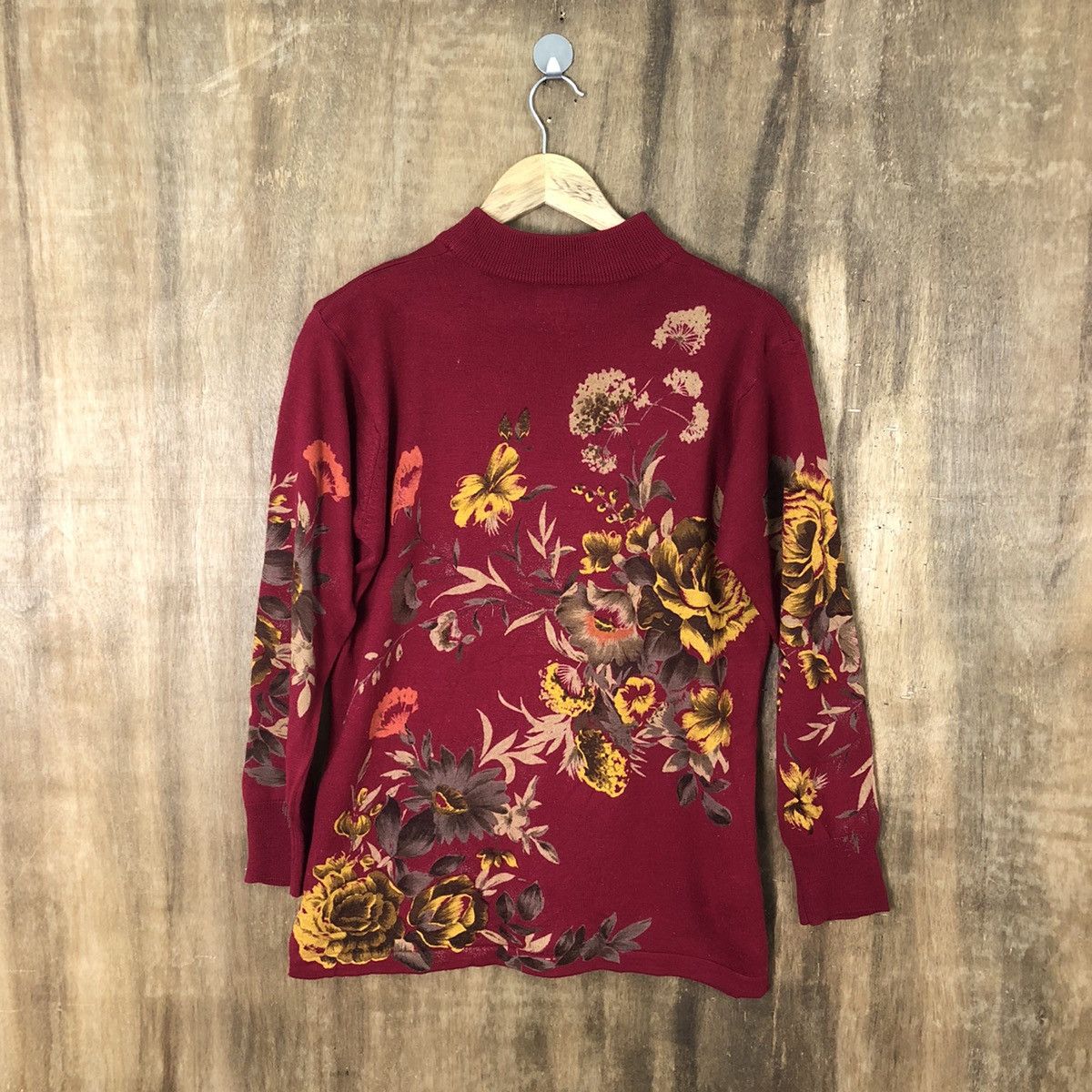 Vintage F’Styles Red Flower Knitwear Vintage #6193 Size M / US 6-8 / IT 42-44 - 8 Thumbnail