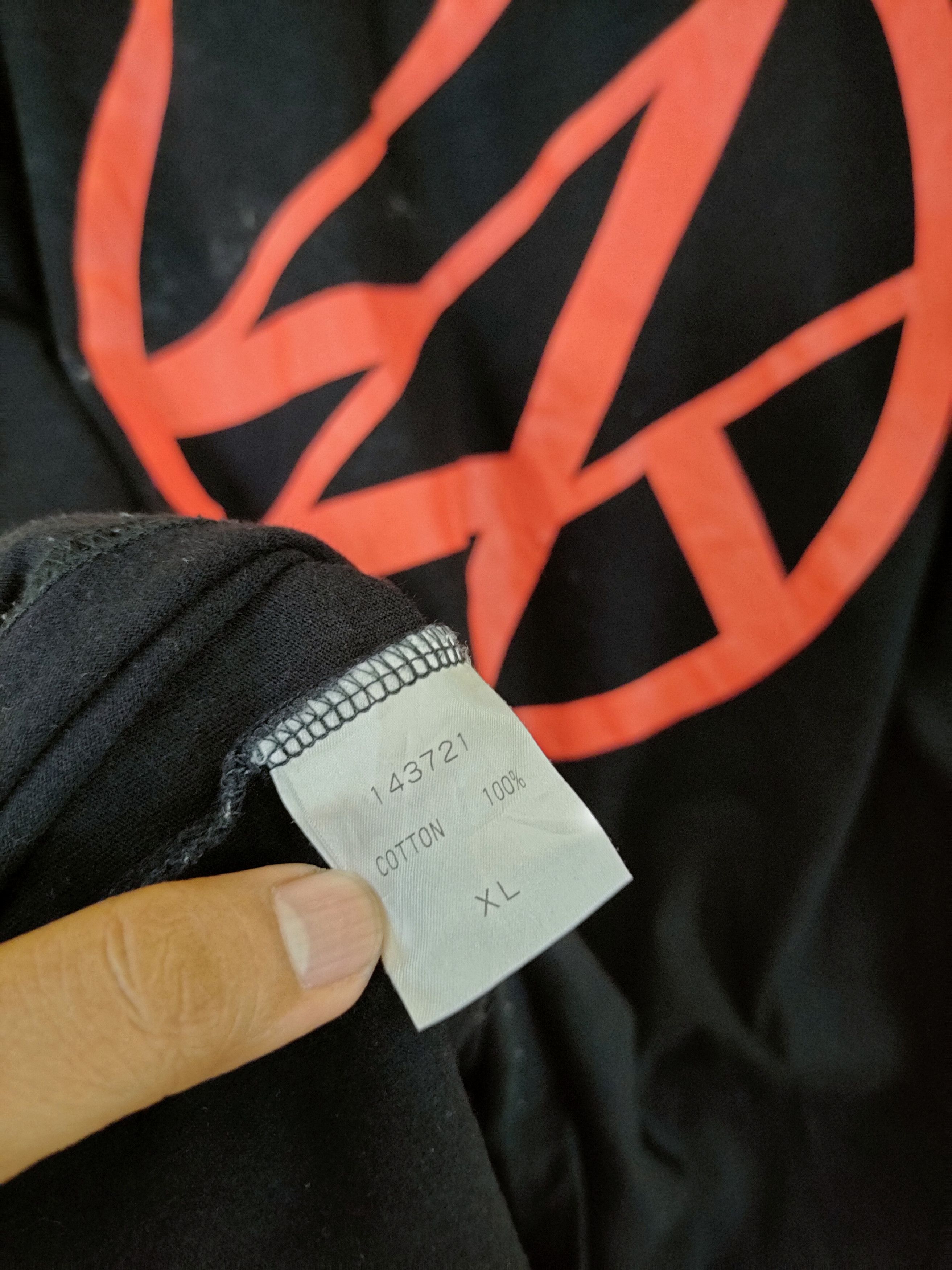Japanese Brand DLL Twenty Four Karats black big logo tee #46-636 Size US XL / EU 56 / 4 - 9 Thumbnail