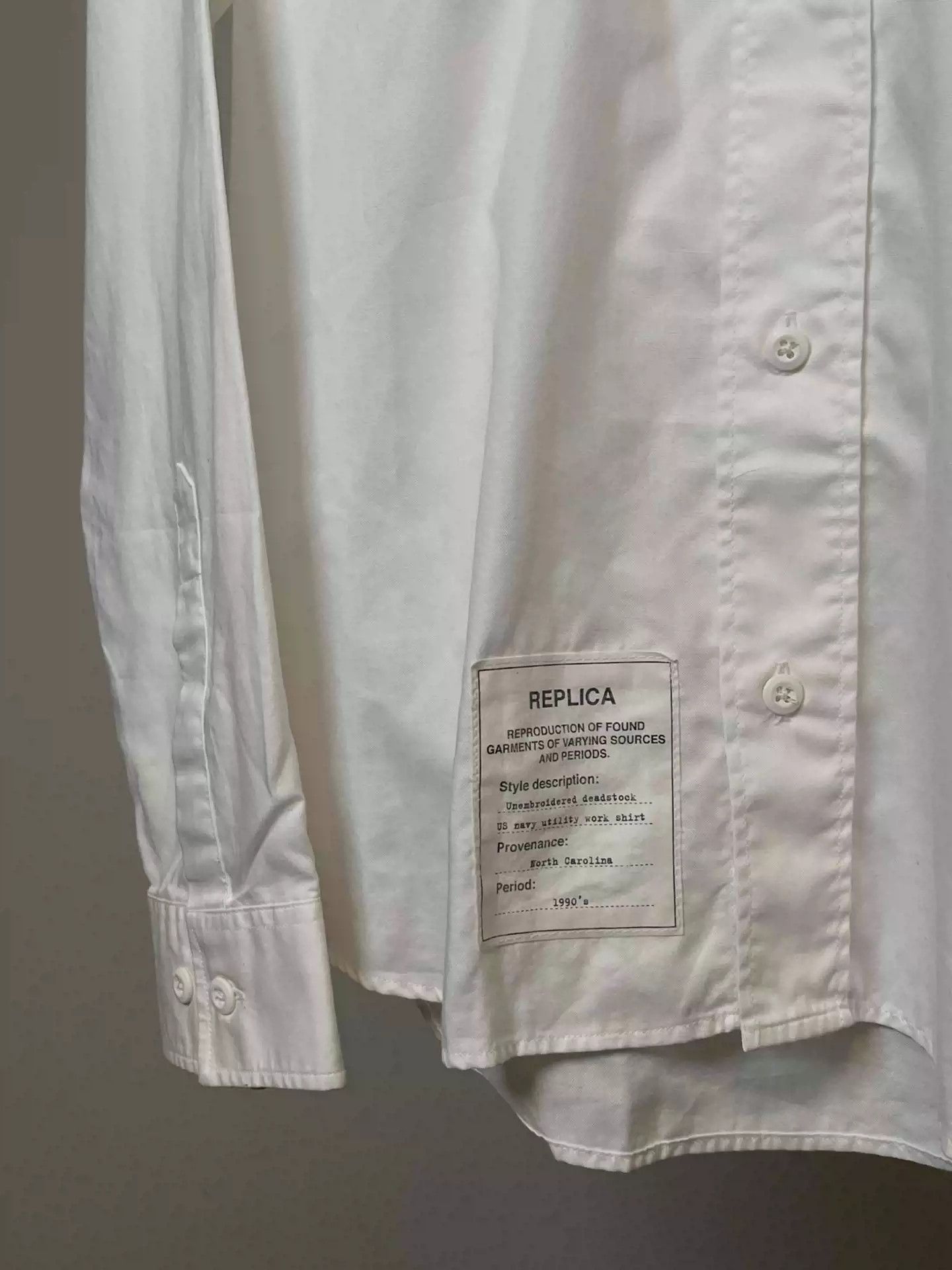 Maison Margiela Maison Margiela|S/S17 Replica Navy Shirt Size US M / EU 48-50 / 2 - 3 Thumbnail