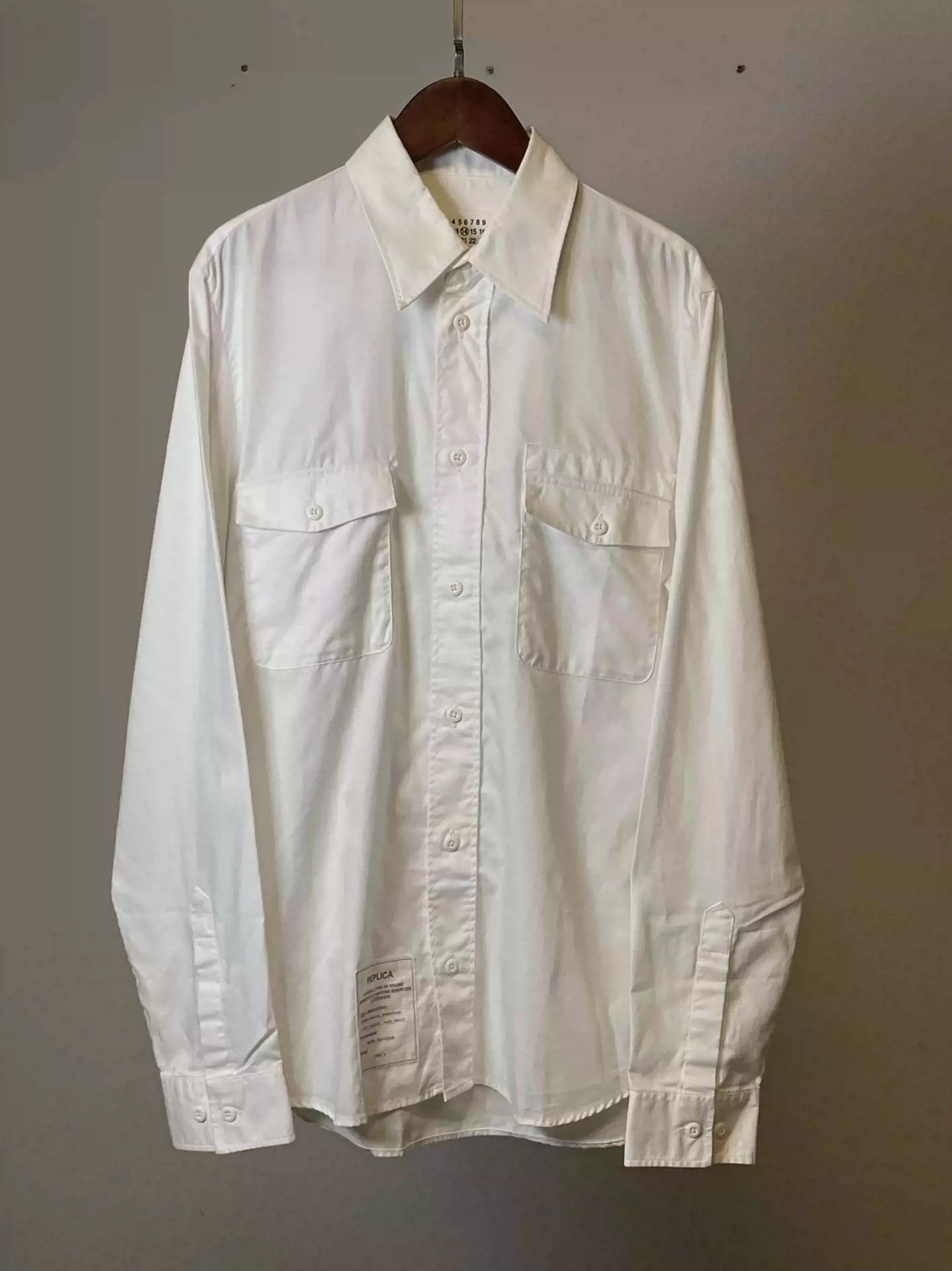 Maison Margiela Maison Margiela|S/S17 Replica Navy Shirt Size US M / EU 48-50 / 2 - 1 Thumbnail