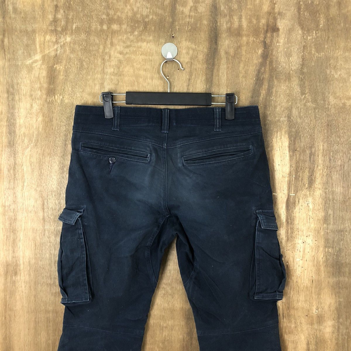 Japanese Brand Japanese Brand Dark Blue Cargo Multipocket pants #6189 Size US 31 - 10 Thumbnail