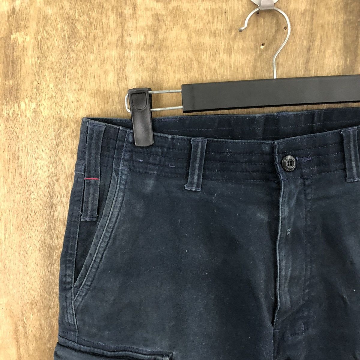 Japanese Brand Japanese Brand Dark Blue Cargo Multipocket pants #6189 Size US 31 - 4 Thumbnail
