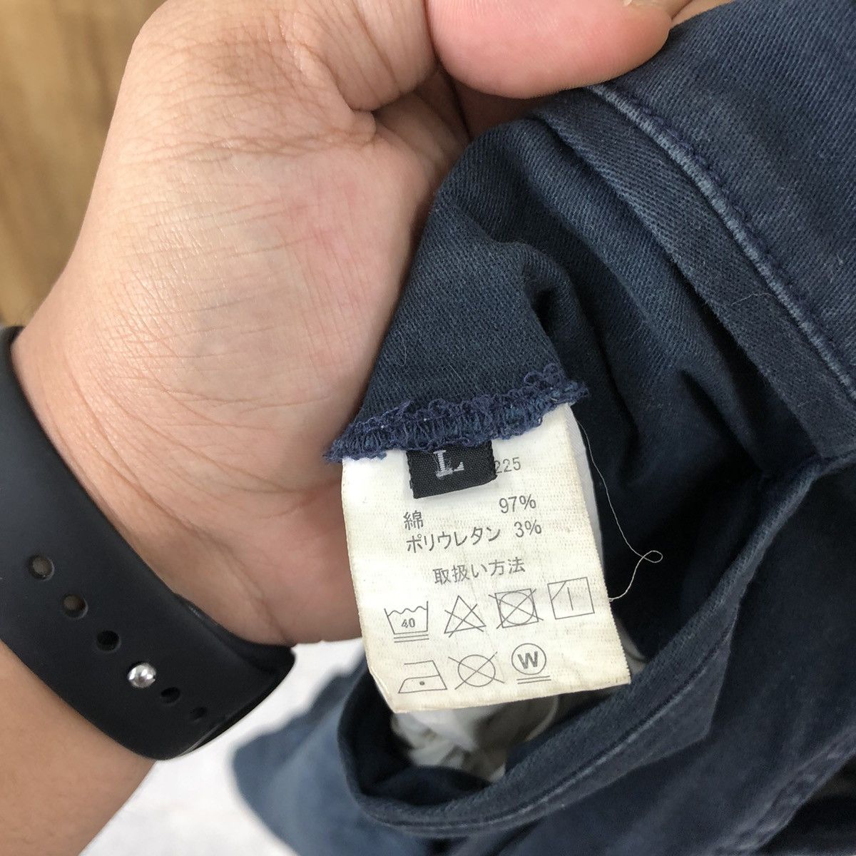 Japanese Brand Japanese Brand Dark Blue Cargo Multipocket pants #6189 Size US 31 - 14 Thumbnail