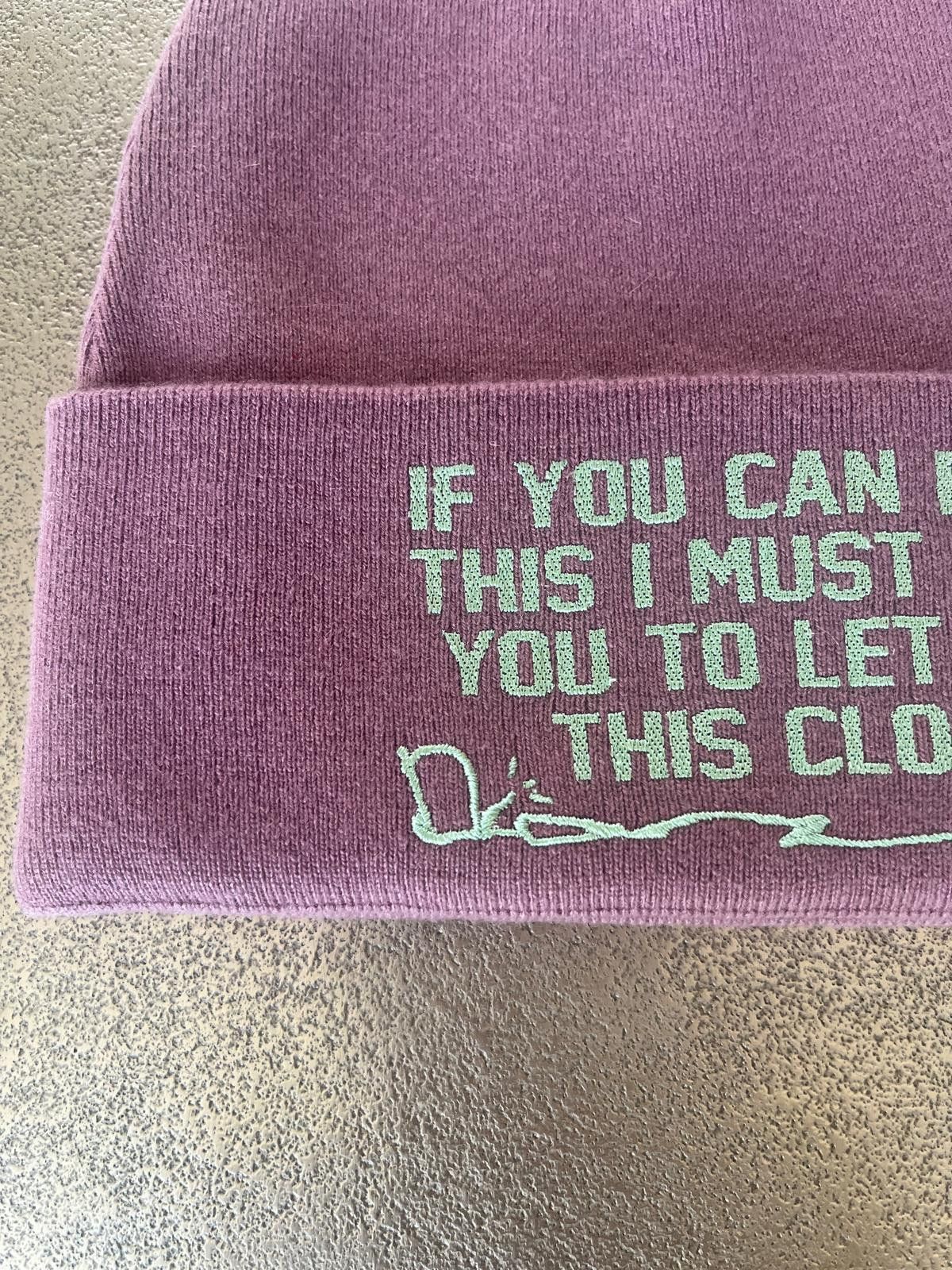 Dior × Travis Scott Cactus Jack Cashmere Beanie in Rose Violet Size ONE SIZE - 3 Thumbnail