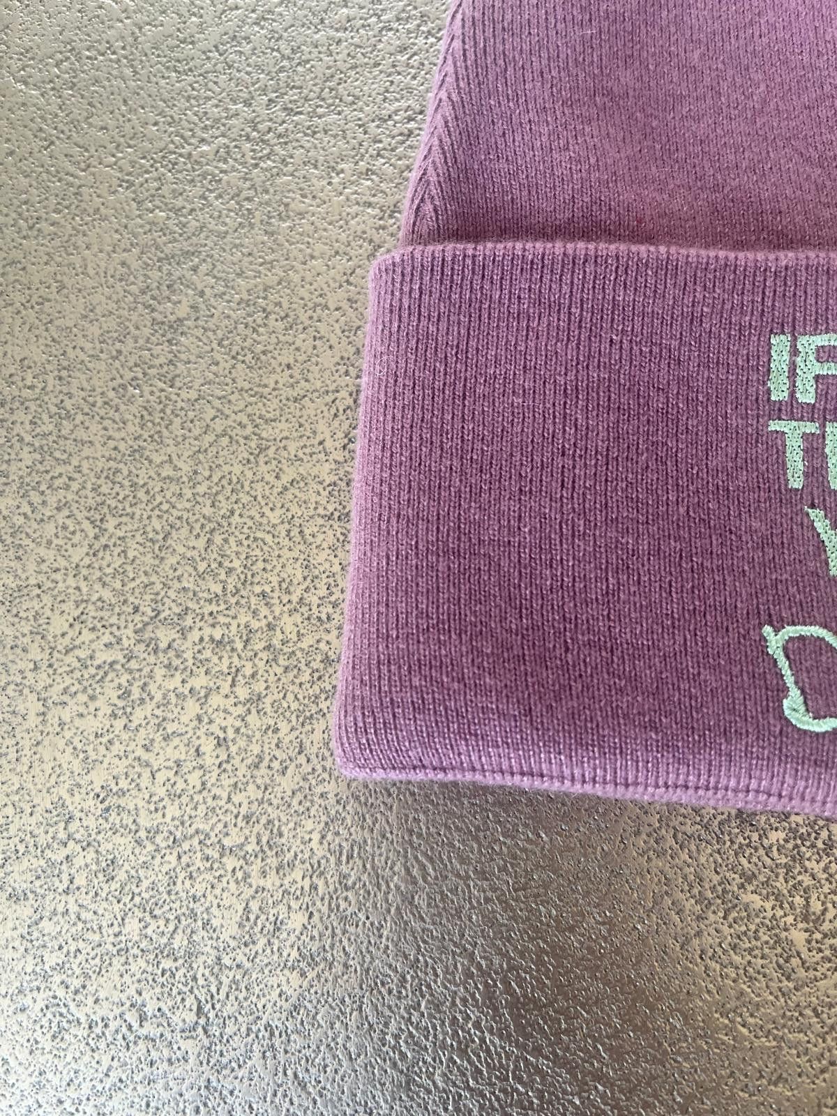 Dior × Travis Scott Cactus Jack Cashmere Beanie in Rose Violet Size ONE SIZE - 4 Thumbnail