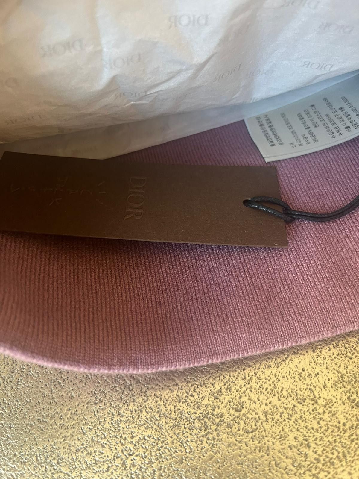 Dior × Travis Scott Cactus Jack Cashmere Beanie in Rose Violet Size ONE SIZE - 7 Thumbnail