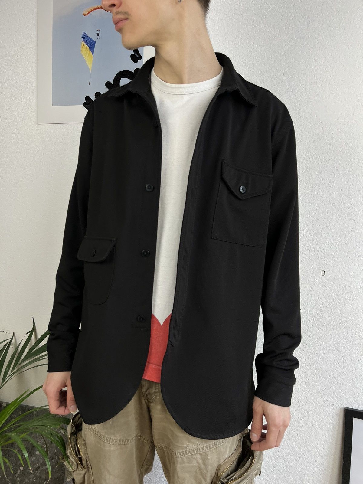 Han Kjobenhavn × Vintage Cargo Shirt Size US L / EU 52-54 / 3 - 8 Thumbnail
