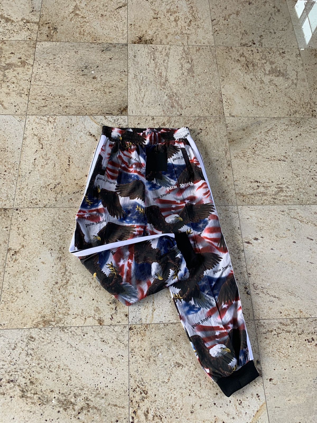 Palm Angels American Flag & Eagle Print Track Pants Size US 36 / EU 52 - 6 Thumbnail