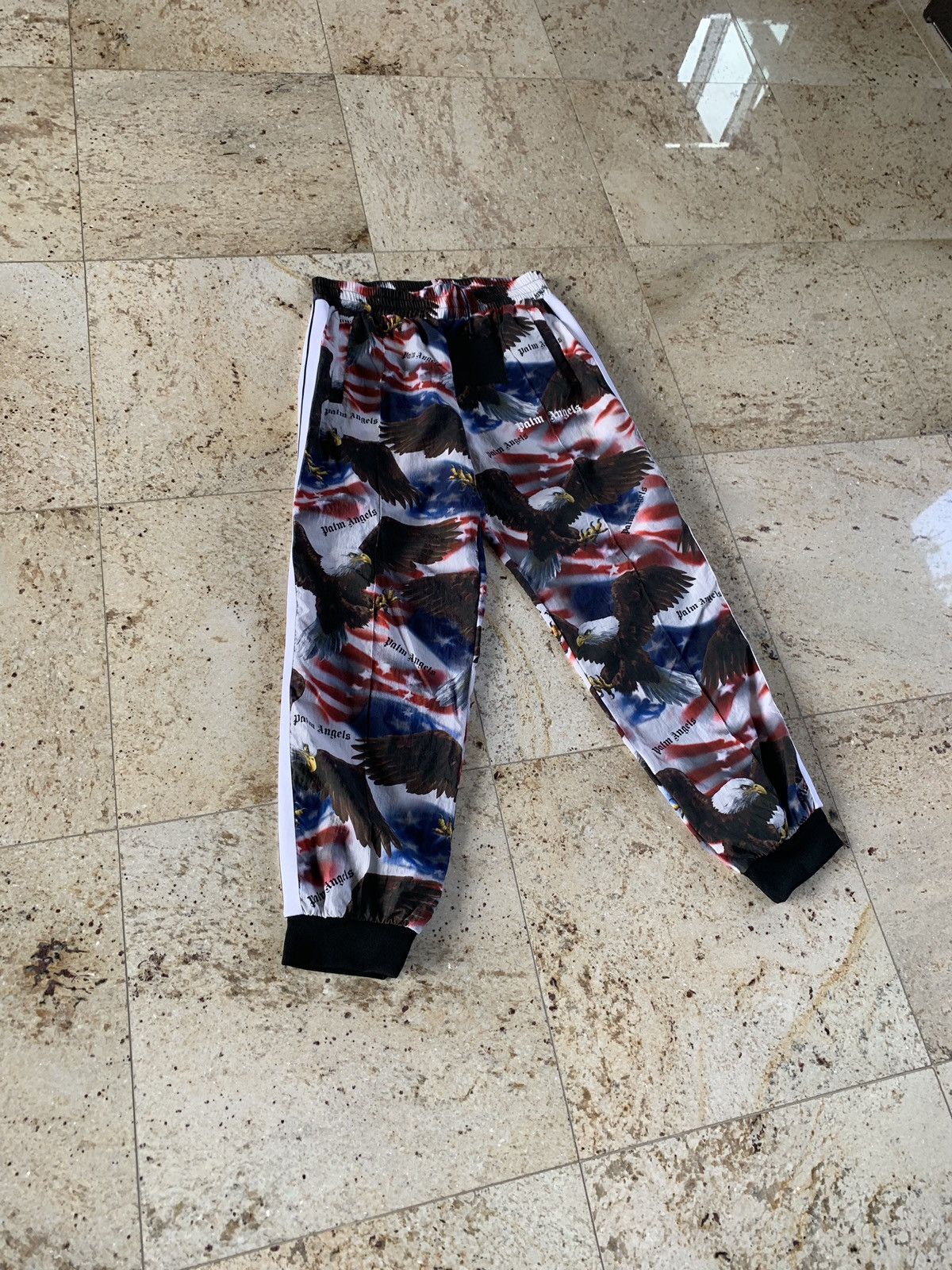 Palm Angels American Flag & Eagle Print Track Pants Size US 36 / EU 52 - 3 Thumbnail