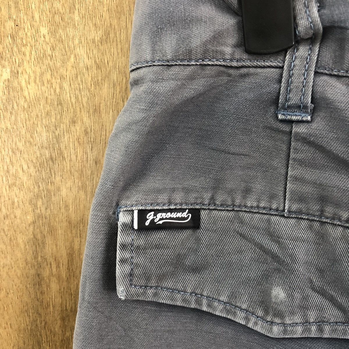 Japanese Brand Japanese Brand distressed thrashed Blue Cargo pants #6252 Size US 27 - 13 Thumbnail