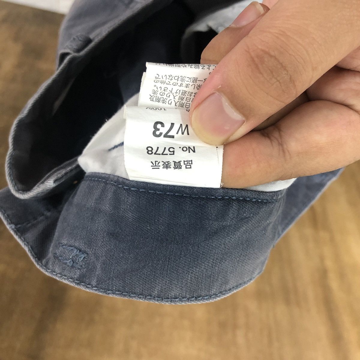 Japanese Brand Japanese Brand distressed thrashed Blue Cargo pants #6252 Size US 27 - 14 Thumbnail