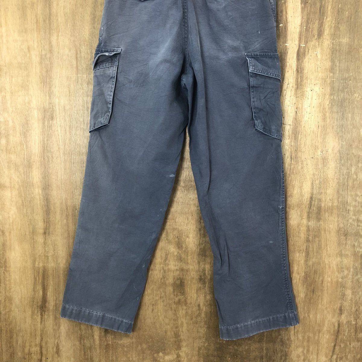 Japanese Brand Japanese Brand distressed thrashed Blue Cargo pants #6252 Size US 27 - 10 Thumbnail