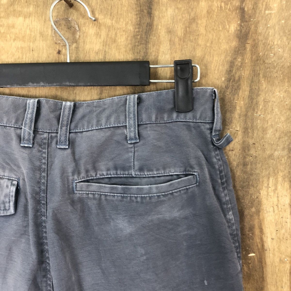 Japanese Brand Japanese Brand distressed thrashed Blue Cargo pants #6252 Size US 27 - 12 Thumbnail