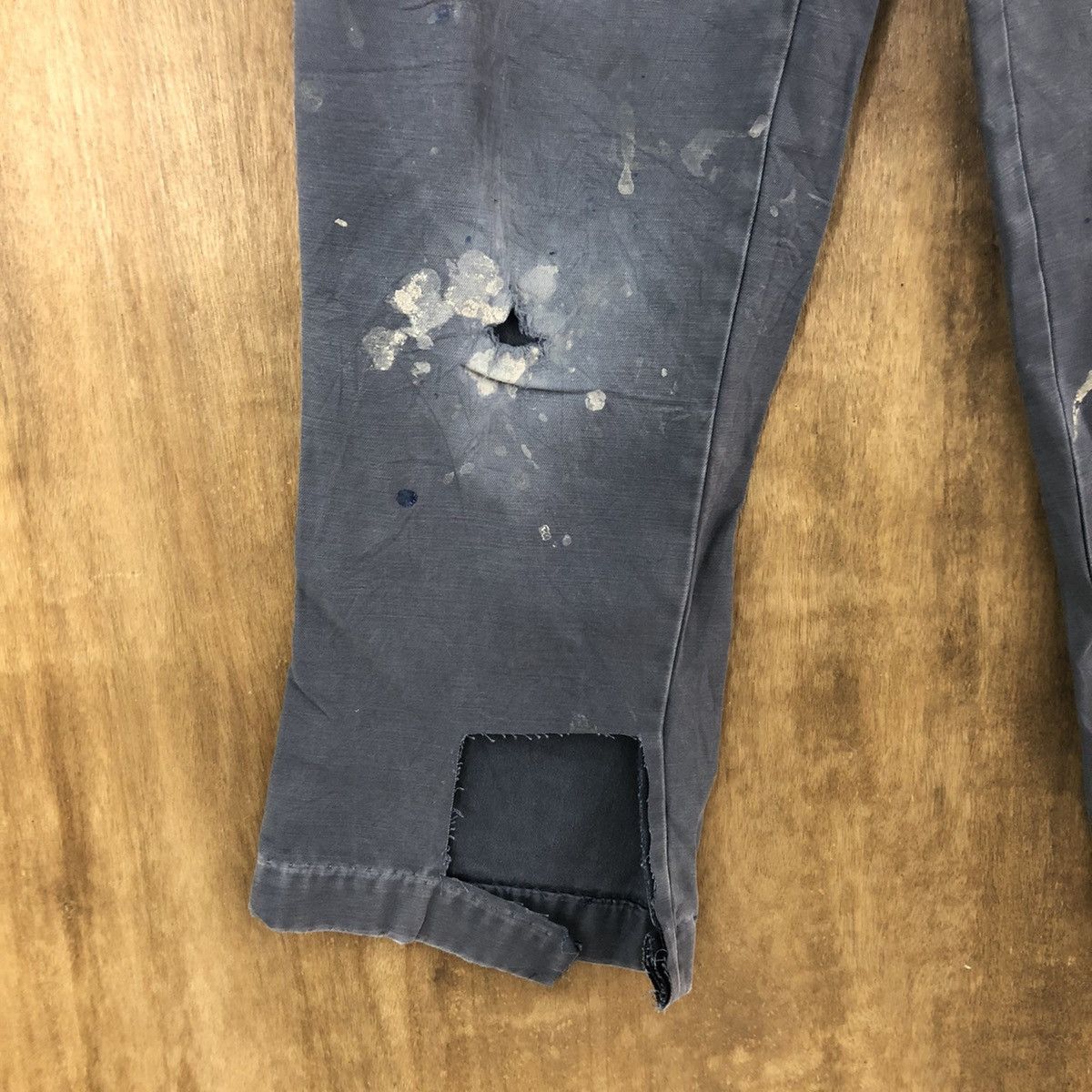 Japanese Brand Japanese Brand distressed thrashed Blue Cargo pants #6252 Size US 27 - 6 Thumbnail