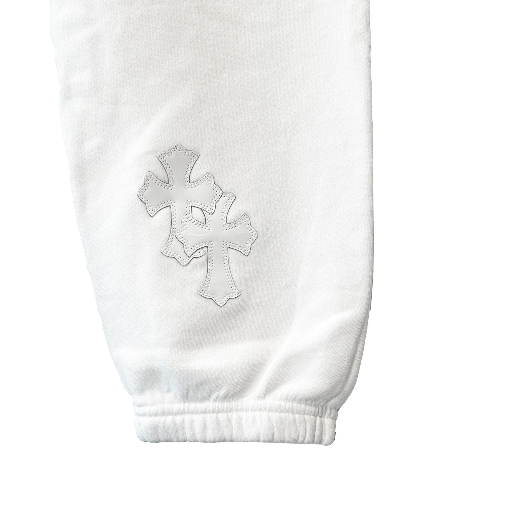 Chrome Hearts Chrome Hearts White Leather Cross Sweatpants Size US 30 / EU 46 - 4 Thumbnail