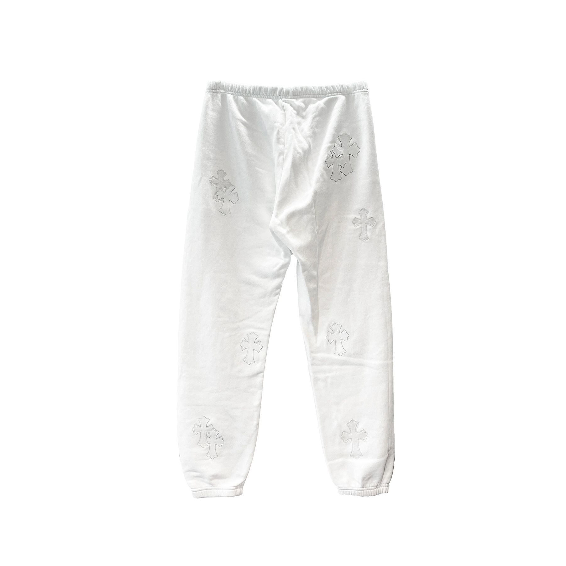 Chrome Hearts Chrome Hearts White Leather Cross Sweatpants Size US 30 / EU 46 - 2 Thumbnail