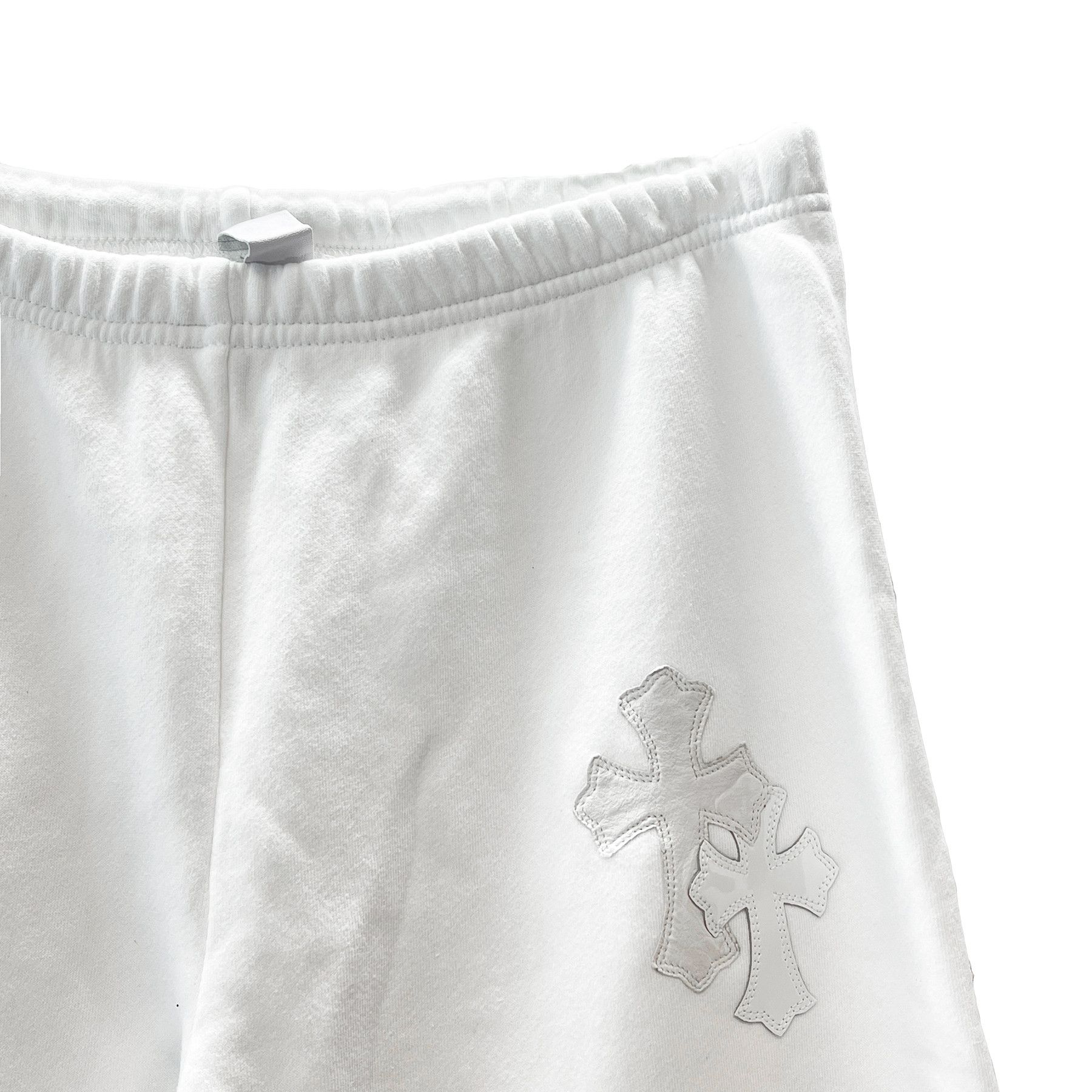 Chrome Hearts Chrome Hearts White Leather Cross Sweatpants Size US 30 / EU 46 - 3 Thumbnail